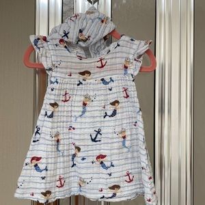 Mudpie Nautical Mermaid 🧜🏻‍♀️ Dress w/ diaper cover
